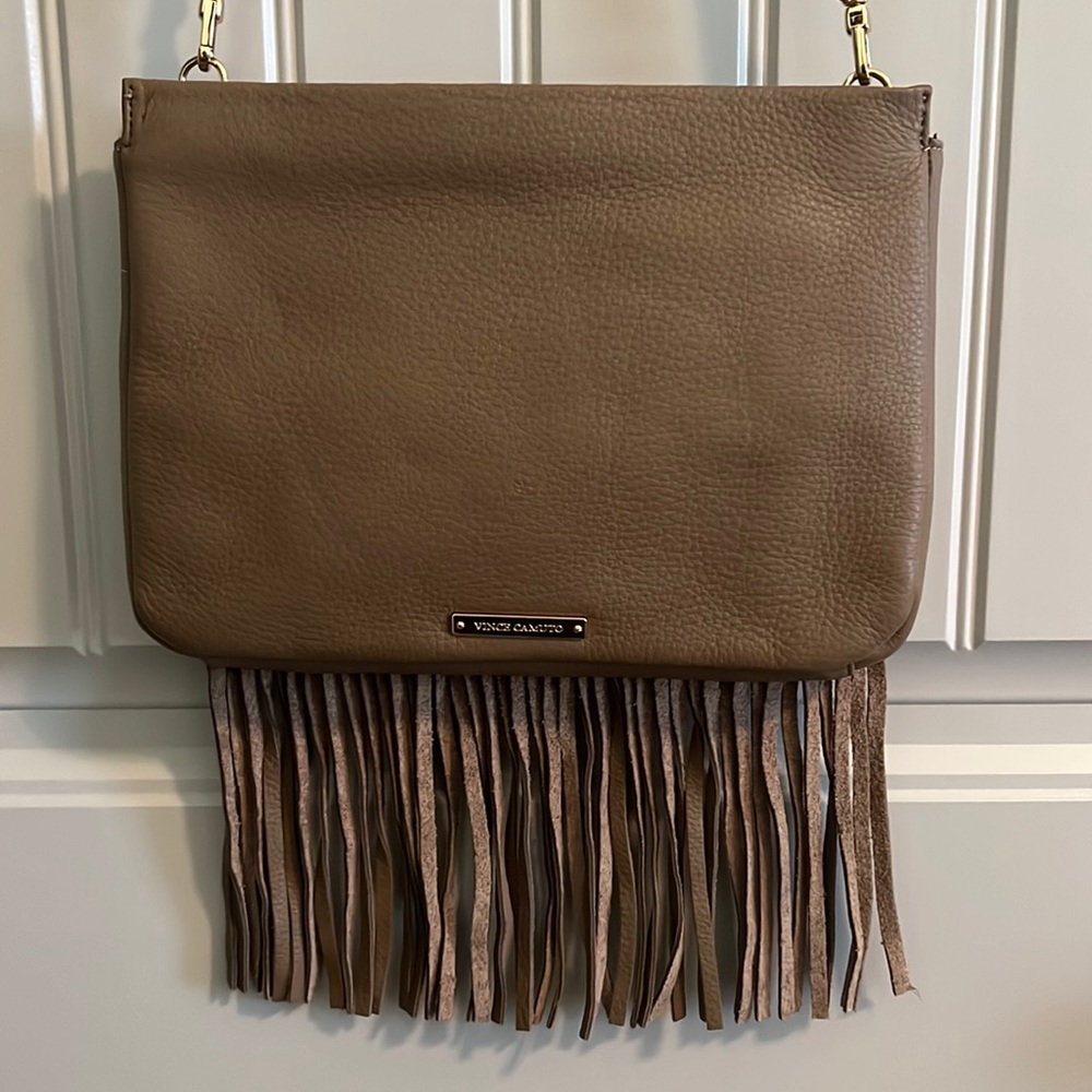 NWT Vince Camuto Fringe Leather Crossbody Bag